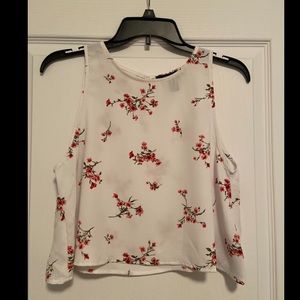 Florals Flouncy Cropped Tank